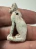 Picture of  ANCIENT EGYPT.  LARGE FAIENCE  AMULET OF A CAT.  600 - 300 B.C    