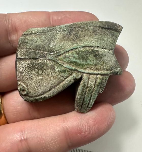 Picture of  ANCIENT EGYPT.  HUGE FAIENCE EYE OF HORUS  AMULET .  600 - 300 B.C    