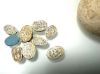 Picture of   Ancient Egypt. ALABASTER JAR WITH 9 SCARABS. FOUND TOGETHER. LEVANT. ALL STONE EXCEPT 1 EGYPTIAN BLUE . 1700 - 1500  B.C