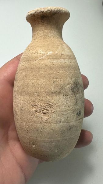 Picture of   Ancient  Alabaster Jar . Levant . Iron Age II. 800 - 550   B.C