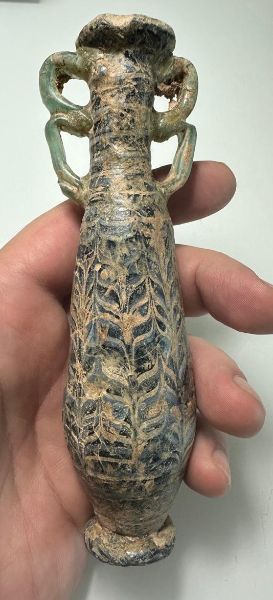 Picture of Ancient Greek Core-Formed Glass Alabastron. 6th - 5th century B.C
