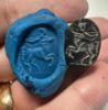 Picture of Roman 100 - 200 A.D. Black stone intaglio (20 x 15 x 5 mm).  Centaur .