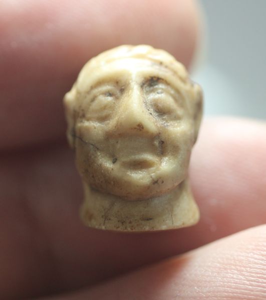 Picture of Roman Near East. Ivory Pendant. Male's Head. 300 - 400 a.d
