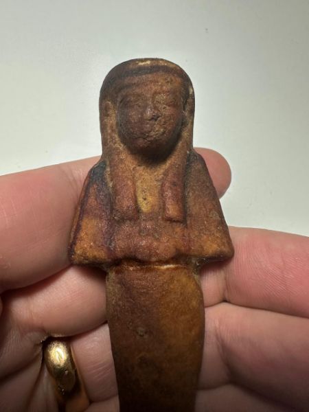 Picture of Ancient Egypt. FAIENCE USHABTI. THIRD INTERMEDIATE PERIOD.  1175 - 650 B.C