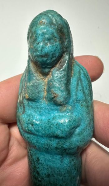 Picture of   Ancient Egypt. FAIENCE USHABTI. NEW KINGDOM.  1400 - 1250 B.C