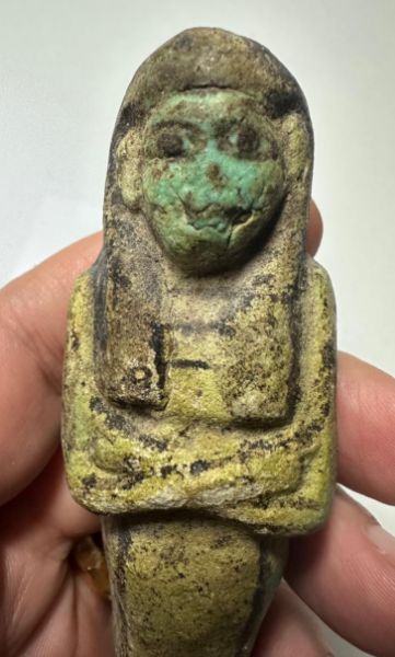 Picture of Ancient Egypt. FAIENCE USHABTI. NEW KINGDOM.  1400 - 1250 B.C