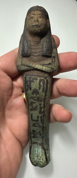Picture of   Ancient Egypt. FAIENCE USHABTI. NEW KINGDOM.  1400 - 1250 B.C