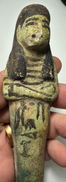 Picture of   Ancient Egypt. FAIENCE USHABTI. NEW KINGDOM.  1400 - 1250 B.C
