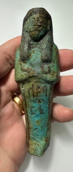 Picture of   Ancient Egypt. FAIENCE USHABTI. NEW KINGDOM.  1400 - 1250 B.C