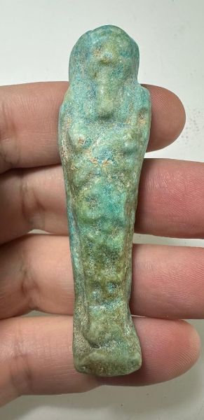 Picture of   Ancient Egypt. FAIENCE USHABTI. LATE PERIOD.  600 - 300  B.C