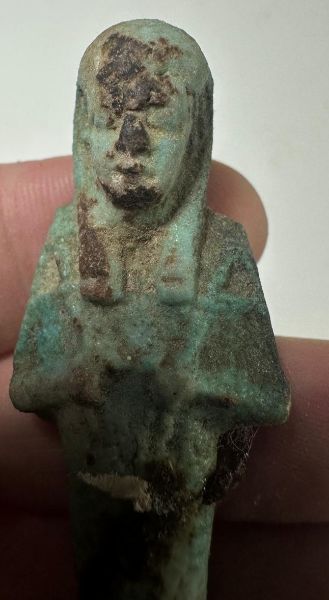 Picture of   Ancient Egypt. FAIENCE USHABTI. THIRD INTERMEDIATE PERIOD.  1175 - 650 B.C
