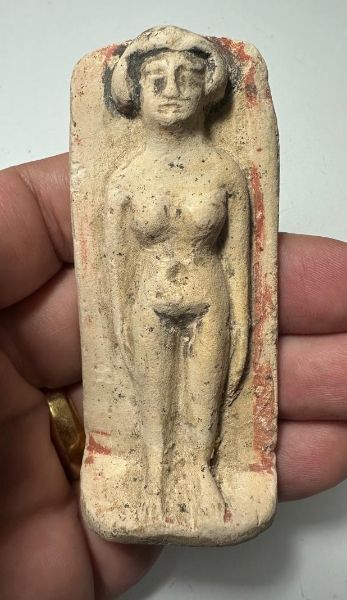 Picture of   Ancient Egypt. TERRACOTTA FERTILITY PLAQUE. 600 - 300 B.C. NUDE FEMALE