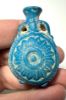 Picture of  Ancient Egypt. FAIENCE COSMETIC FLASK. BEAUTIFUL COLOR. 300 B.C - 100 A.D . GRECO-ROMAN
