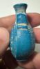 Picture of  Ancient Egypt. FAIENCE COSMETIC FLASK. BEAUTIFUL COLOR. 300 B.C - 100 A.D . GRECO-ROMAN