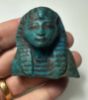 Picture of ANCIENT EGYPT. UPPER HALF OF A ROYAL FAIENCE USHABTI OF SETI I .  1294/1290–1279 BC