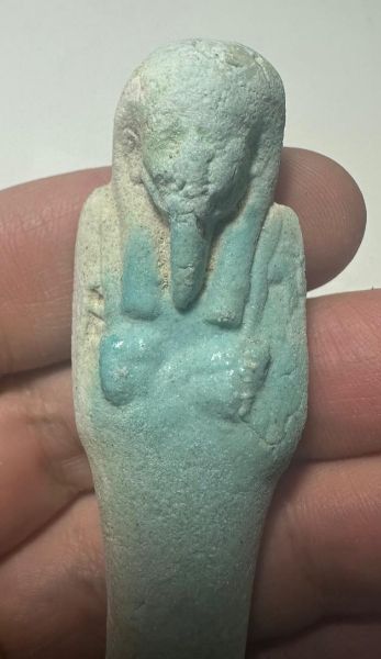 Picture of  Ancient Egypt. FAIENCE USHABTI.LATE PERIOD.  600 - 300  B.C