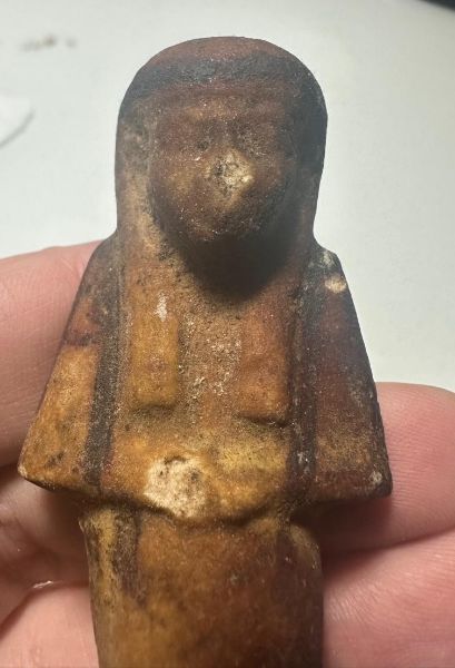 Picture of   Ancient Egypt. FAIENCE USHABTI. THIRD INTERMEDIATE PERIOD.  1175 - 650 B.C