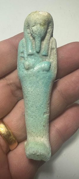 Picture of   Ancient Egypt. FAIENCE USHABTI.LATE PERIOD.  600 - 300  B.C