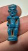 Picture of ANCIENT EGYPT.  BEAUTIFUL SHINY BLUE COLOR. GRECO - ROMAN - FAIENCE POTAIKOS AMULET . 300 B.C - 100 A.D