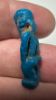 Picture of ANCIENT EGYPT.  BEAUTIFUL SHINY BLUE COLOR. GRECO - ROMAN - FAIENCE POTAIKOS AMULET . 300 B.C - 100 A.D