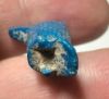 Picture of ANCIENT EGYPT.  BEAUTIFUL SHINY BLUE COLOR. GRECO - ROMAN - FAIENCE CROWN OF LOWER EGYPT  AMULET . 300 B.C - 100 A.D