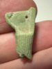 Picture of ANCIENT EGYPT.  BEAUTIFUL SHINY OLIVE GREEN COLOR. GRECO - ROMAN - FAIENCE CROWN OF LOWER EGYPT  AMULET . 300 B.C - 100 A.D
