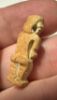 Picture of ANCIENT EGYPT.  BEAUTIFUL SHINY YELLOW COLOR. GRECO - ROMAN - FAIENCE POTAIKOS AMULET . 300 B.C - 100 A.D