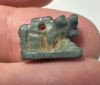 Picture of ANCIENT EGYPT.  BEAUTIFUL & SMALL. GRECO - ROMAN - FAIENCE APIS BULL AMULET . 300 B.C - 100 A.D