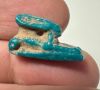 Picture of ANCIENT EGYPT.  BEAUTIFUL & SMALL. GRECO - ROMAN - FAIENCE HARE AMULET . 300 B.C - 100 A.D