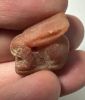 Picture of ANCIENT EGYPT -  BEAUTIFUL  CARNELIAN AMULET OF A HARE . NEW KINGDOM .1250 B.C. 