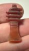 Picture of ANCIENT EGYPT -  BEAUTIFUL  CARNELIAN AMULET OF A DJED PILLAR . NEW KINGDOM .1250 B.C. 