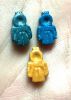 Picture of ANCIENT EGYPT.   GRECO - ROMAN . LOT OF 3  FAIENCE TYET AMULETS . 300 B.C - 100 A.D