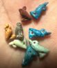 Picture of ANCIENT EGYPT.   GRECO - ROMAN . LOT OF 7  FAIENCE HORUS AMULETS . 300 B.C - 100 A.D