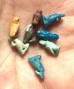 Picture of ANCIENT EGYPT.   GRECO - ROMAN . LOT OF 7  FAIENCE HORUS AMULETS . 300 B.C - 100 A.D