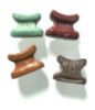 Picture of ANCIENT EGYPT.   GRECO - ROMAN . LOT OF 4  FAIENCE HEAD REST AMULETS . 300 B.C - 100 A.D