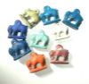 Picture of ANCIENT EGYPT.   GRECO - ROMAN . LOT OF 9  FAIENCE SOW AMULETS . 300 B.C - 100 A.D