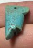 Picture of ANCIENT EGYPT.  BEAUTIFUL SHINY OLIVE GREEN COLOR. GRECO - ROMAN - FAIENCE CROWN OF LOWER EGYPT  AMULET . 300 B.C - 100 A.D
