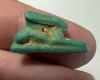 Picture of ANCIENT EGYPT.  BEAUTIFUL COLOR. GRECO - ROMAN - FAIENCE HARE AMULET . 300 B.C - 100 A.D
