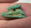 Picture of ANCIENT EGYPT.  BEAUTIFUL COLOR. GRECO - ROMAN - FAIENCE HARE AMULET . 300 B.C - 100 A.D