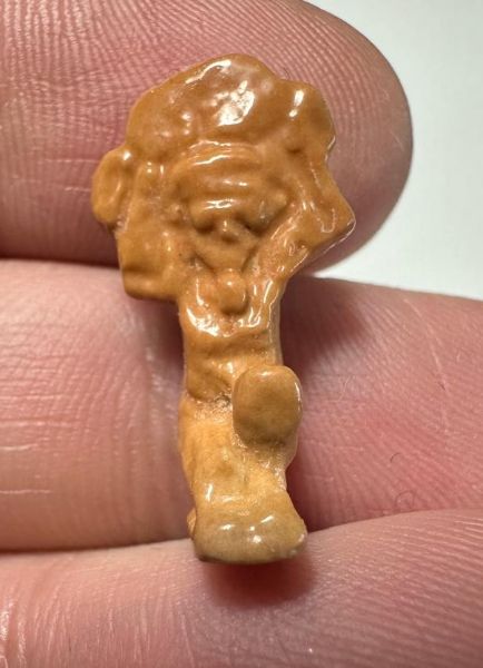 Picture of ANCIENT EGYPT.  BEAUTIFUL COLOR. GRECO - ROMAN - FAIENCE SHU AMULET . 300 B.C - 100 A.D