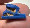 Picture of ANCIENT EGYPT.  BEAUTIFUL COLOR. GRECO - ROMAN - FAIENCE HARE AMULET . 300 B.C - 100 A.D