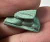 Picture of ANCIENT EGYPT.  BEAUTIFUL COLOR. GRECO - ROMAN - FAIENCE HARE AMULET . 300 B.C - 100 A.D
