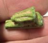Picture of ANCIENT EGYPT.  BEAUTIFUL COLOR. GRECO - ROMAN - FAIENCE HARE AMULET . 300 B.C - 100 A.D