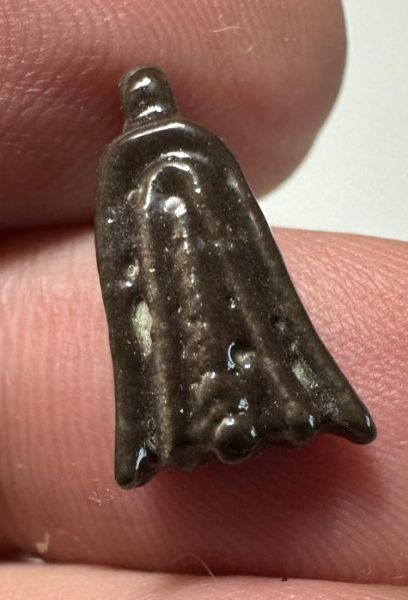 Picture of ANCIENT EGYPT.  BEAUTIFUL COLOR. GRECO - ROMAN - FAIENCE LOTUS FLOWER AMULET . 300 B.C - 100 A.D