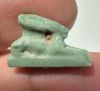 Picture of ANCIENT EGYPT.  BEAUTIFUL COLOR. GRECO - ROMAN - FAIENCE HARE AMULET . 300 B.C - 100 A.D