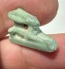 Picture of ANCIENT EGYPT.  BEAUTIFUL COLOR. GRECO - ROMAN - FAIENCE HARE AMULET . 300 B.C - 100 A.D