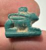 Picture of ANCIENT EGYPT.  BEAUTIFUL COLOR. GRECO - ROMAN - FAIENCE HARE AMULET . 300 B.C - 100 A.D