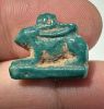 Picture of ANCIENT EGYPT.  BEAUTIFUL COLOR. GRECO - ROMAN - FAIENCE HARE AMULET . 300 B.C - 100 A.D