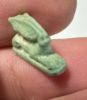 Picture of ANCIENT EGYPT.  BEAUTIFUL COLOR. GRECO - ROMAN - FAIENCE HARE AMULET . 300 B.C - 100 A.D