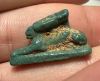 Picture of ANCIENT EGYPT.  BEAUTIFUL COLOR. GRECO - ROMAN - FAIENCE HARE AMULET . 300 B.C - 100 A.D